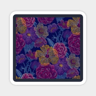 Dotty Flowers Magnet