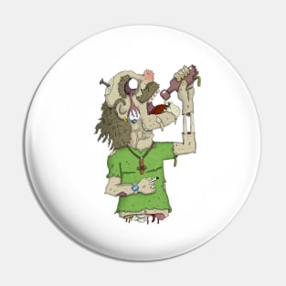 Thirsty Zombie Pin