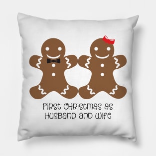 First Christmas as Husband and Wife Pillow