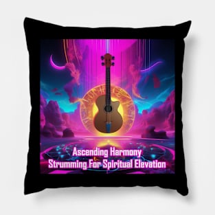 Ascending Harmony Strumming For Spiritual Elevation Pillow