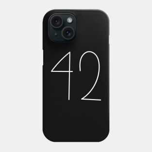 42 The Answer To Life The Universe And Everything Phone Case