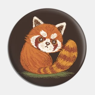 Red Panda look back Pin