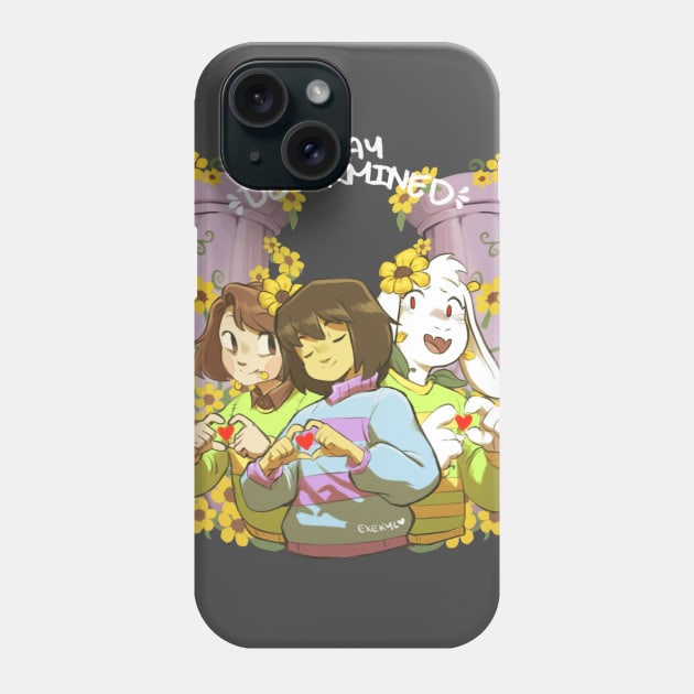 Stay Determined Phone Case by exekyl