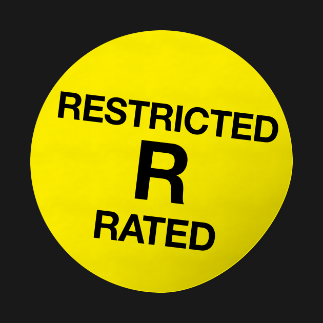 VHS R Rated Label Retro Sticker - Vhs Sticker - Crewneck ...