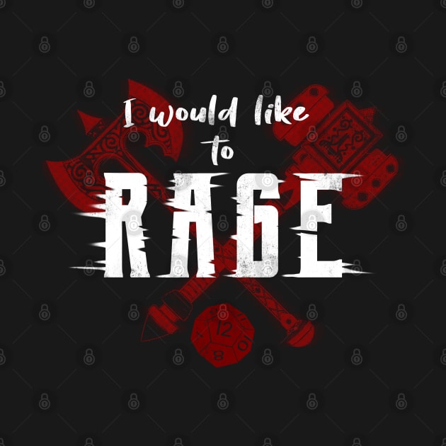 I Would Like to Rage by Milmino