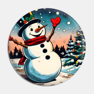 Discover Frosty's Wonderland: Whimsical Christmas Art Featuring Frosty the Snowman for a Joyful Holiday Experience! Pin