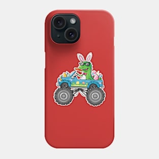 Easter Monster Truck - funny dinsoaur trucker Phone Case