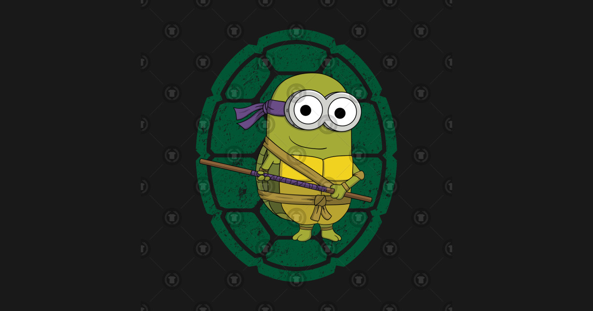Minion Turtle Donatello - Ninja Turtles - Sticker | TeePublic