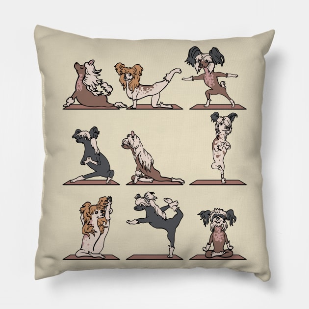 Chinese Crested Yoga Pillow by huebucket