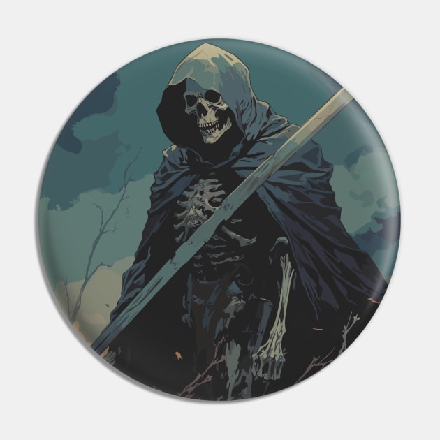 Skeleton Warrior Pin by Ray Crimson