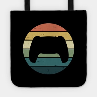 Retro Rainbow Video Game Console Controller for Gamer Tote