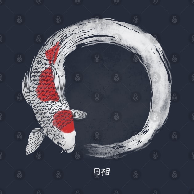 Koi Fish White Enso by ppmid