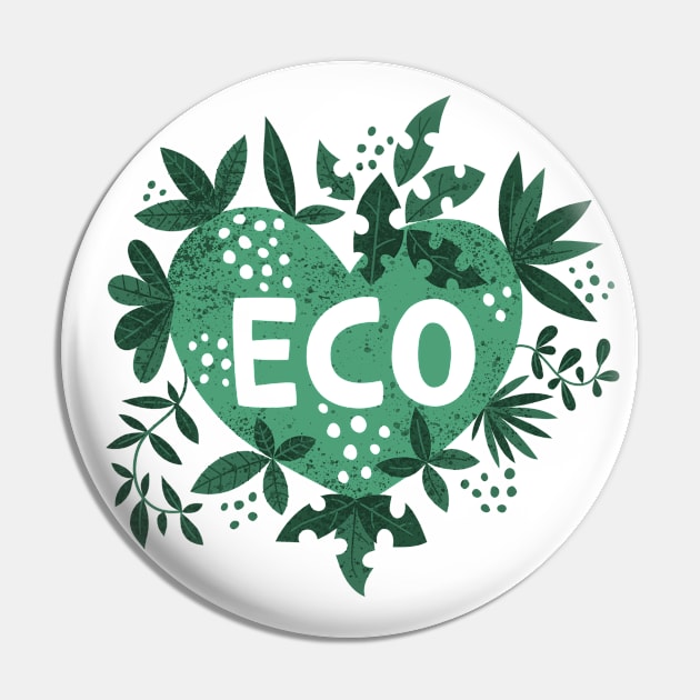 Eco heart Pin by JoanaJuheLaju1