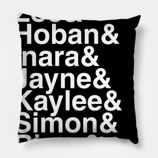 Firefly Helvetica List Pillow