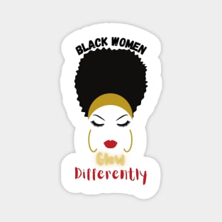 Black Women Glow Magnet