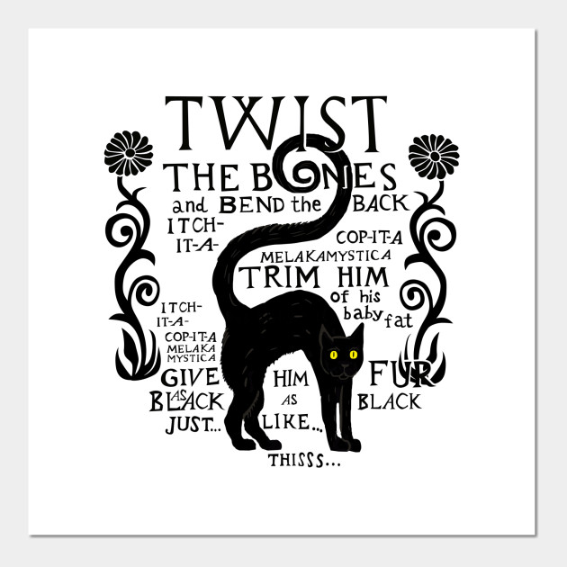 Wichita Copita Spell Black Cat Quote Halloween Twist The Bones