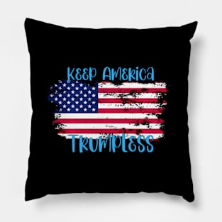 Keep America Trumpless ny -Trump Pillow