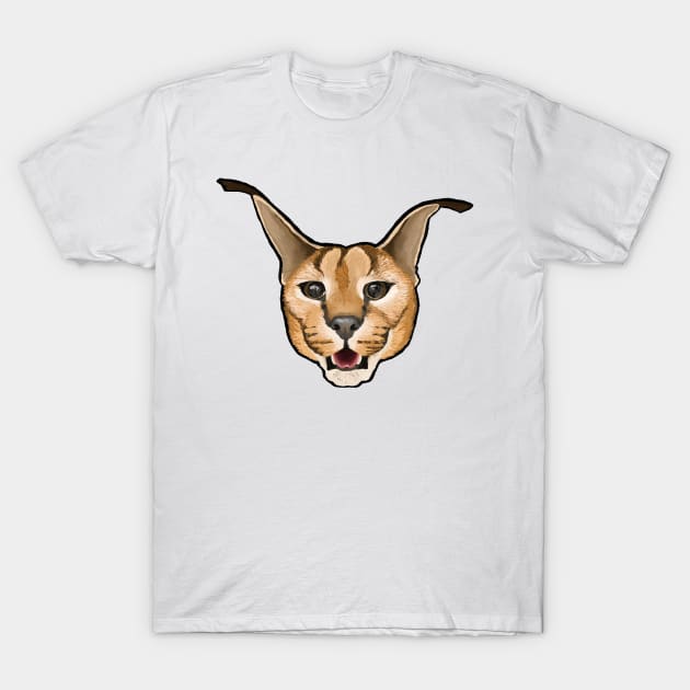 Big Floppa Meme Cat' Men's Tall T-Shirt