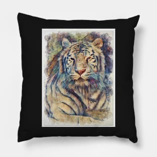 White Tiger Pillow