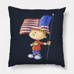 Fourth of July Boy Pillow