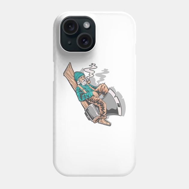 Lumberjack Phone Case by phsycartwork