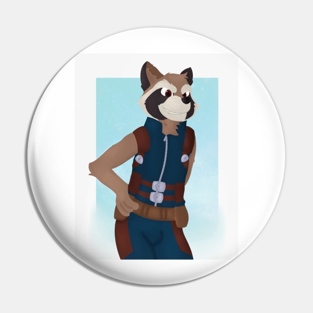 Rocket Raccoon Pin by luban