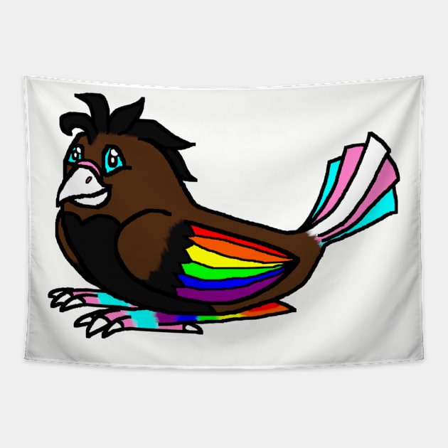 Pride Bird Tapestry by HuskyWerewolf