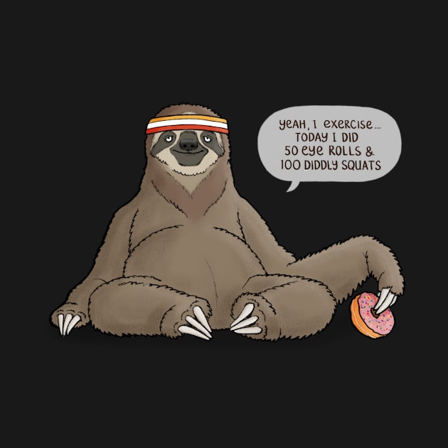 Lazy Sloth by CarlBatterbee