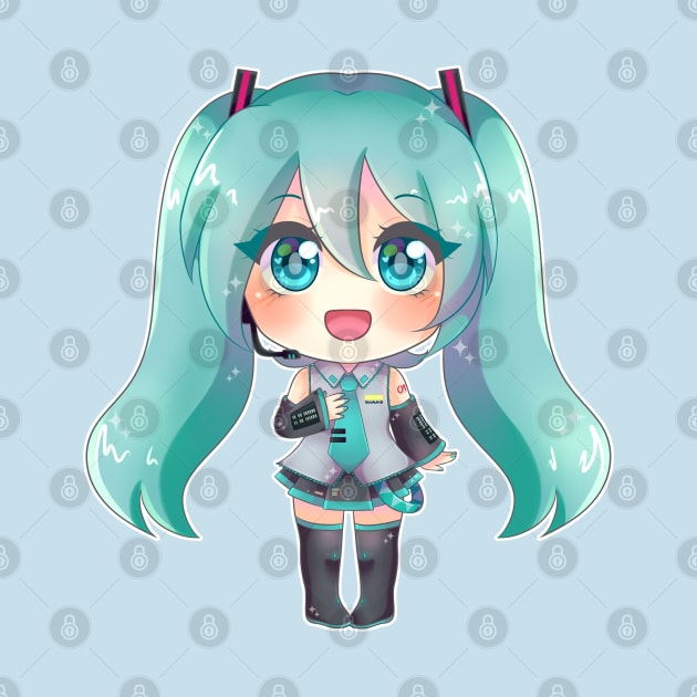 VOCALOID Hatsune Miku chibi by Nadi-chan16