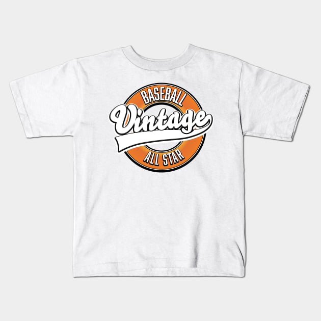 Vintage Baseball Logo T Shirt Design