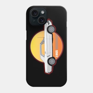 65 White Mustang Phone Case