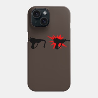 Zombie Pack-a-Punched Ray Gun on Brown Phone Case