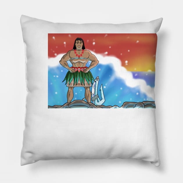 Tongan Maui Pillow by Reading Warrior 