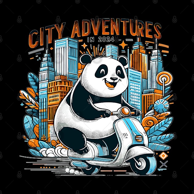 Pandas Urban Scooter Quest 2024 by maknatess