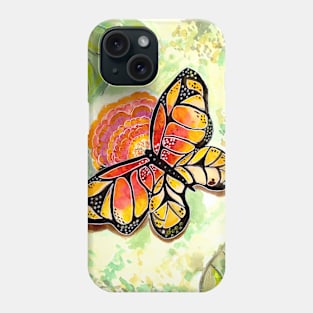 Butterfly and Flower Phone Case