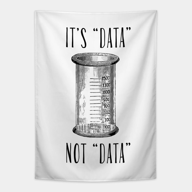 Data Pronunciation Science Meme Tapestry by karutees