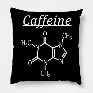 caffeine Lover white Pillow