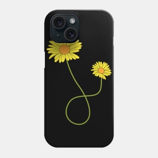 Zwei Goldmargeriten Phone Case