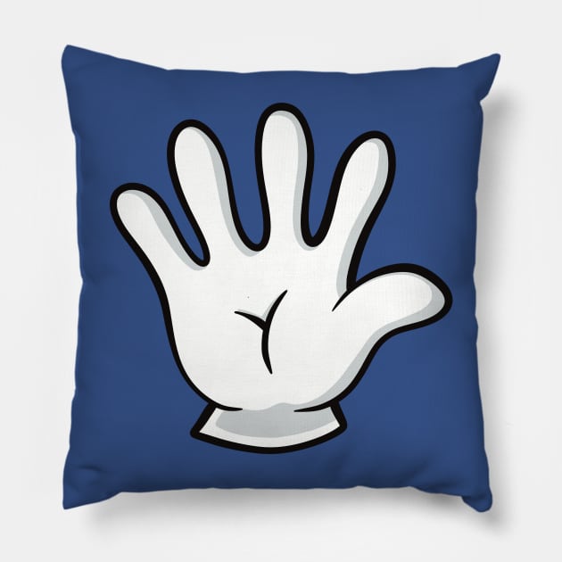 I’m FIVE! Cartoon hand counting fingers birthday Pillow by SafeTeeNet