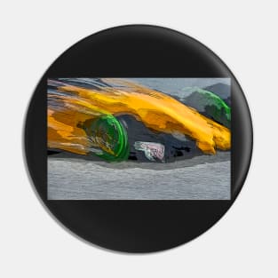 Yellow speedster Pin