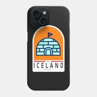 Iceland Sticker , Travel poster Poster Phone Case