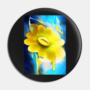 BEAUTIFUL YELLOW FLOWERS BLUE BACKGROUND Pin