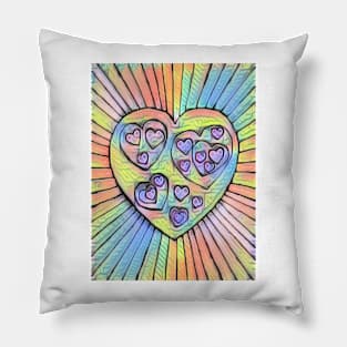 Hearts within heart Pillow