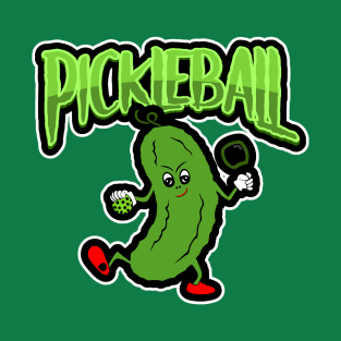 CUTE And Funny Dill Pickle Pickleball Player T-Shirt