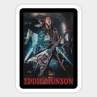 Eddie Munson Guitar - Stranger Things Sticker for Sale by VioletRae