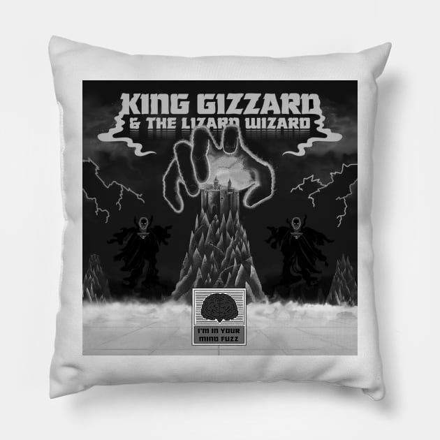 King Gizzard and the lizard wizard Pillow by nflstr