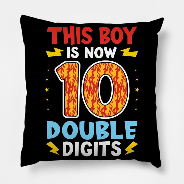 This boy is now 10 double digits Pillow by Peco-Designs