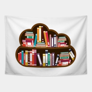 Book Cloud Shelf Tapestry