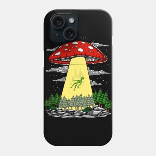 Magic Mushrooms Alien Abduction Phone Case