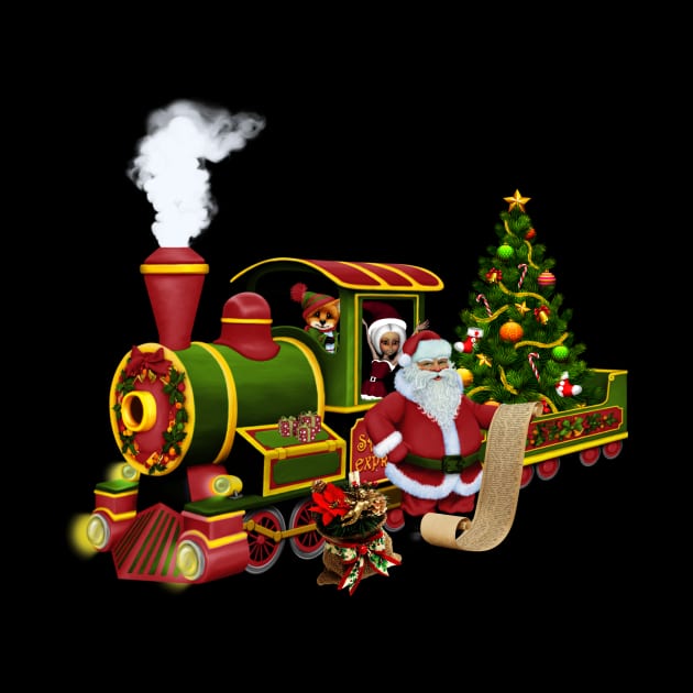 Santa Claus with a train by Nicky2342